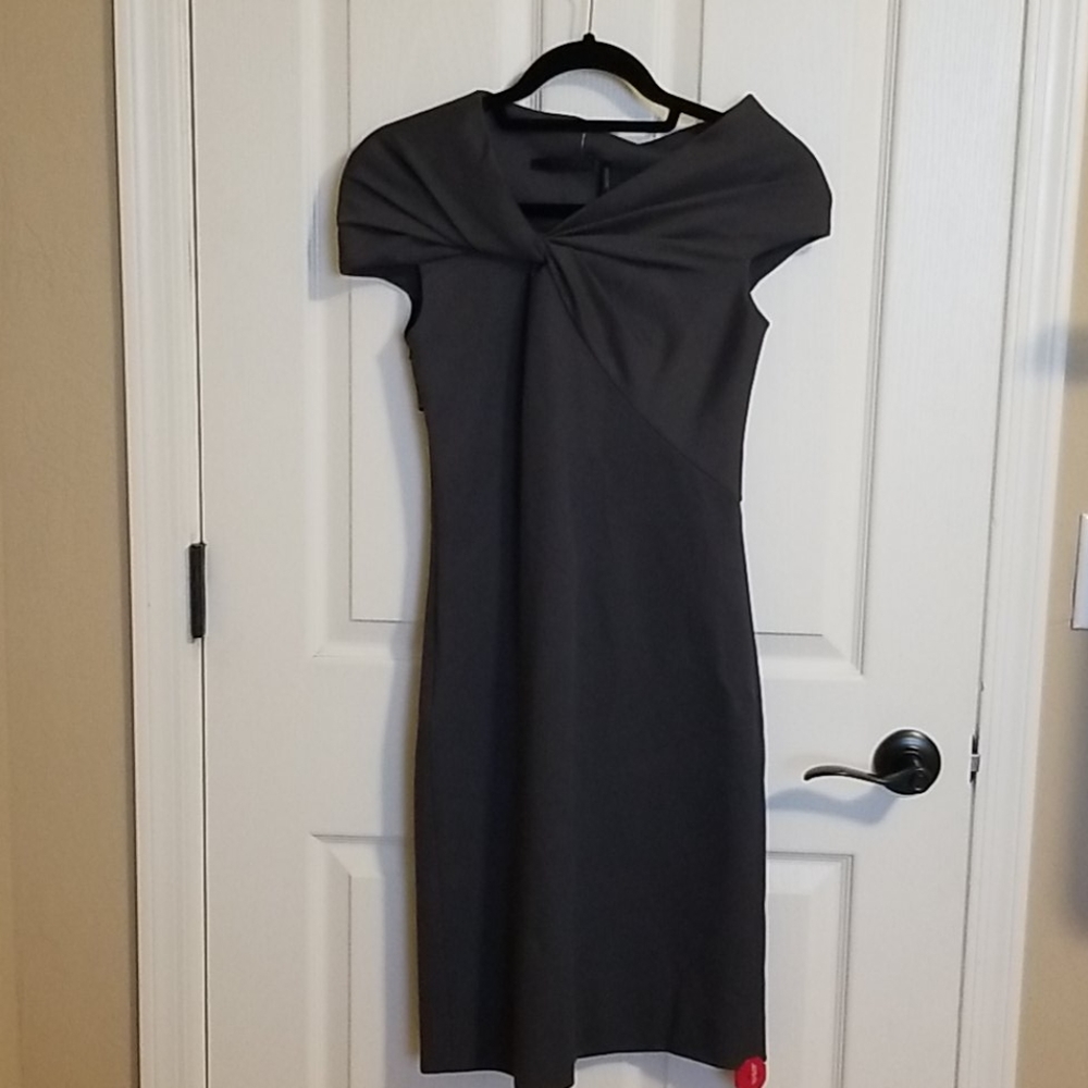 Helmut Lang twist rib dress